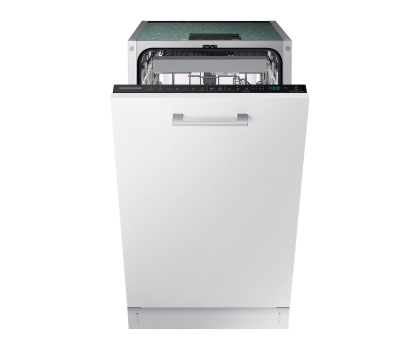 Szerokość - 45 cm Zmywarka SAMSUNG DW50DG450B00ET 45cm, 10kpl, Auto Open, InfoLight, Funkcja dezynfekcji, Aqua Stop, Regulacja wysokości górnego kosza ,3kosz